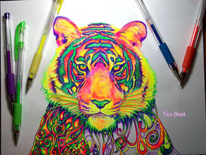 Psychedelic Tiger (WIP1)