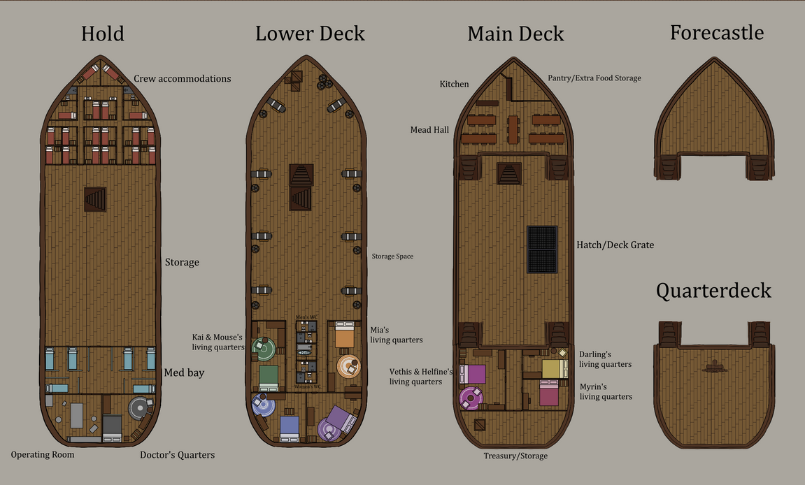 Ship Concept Coloured Custom Dnd Map By Popcornrya On DeviantArt