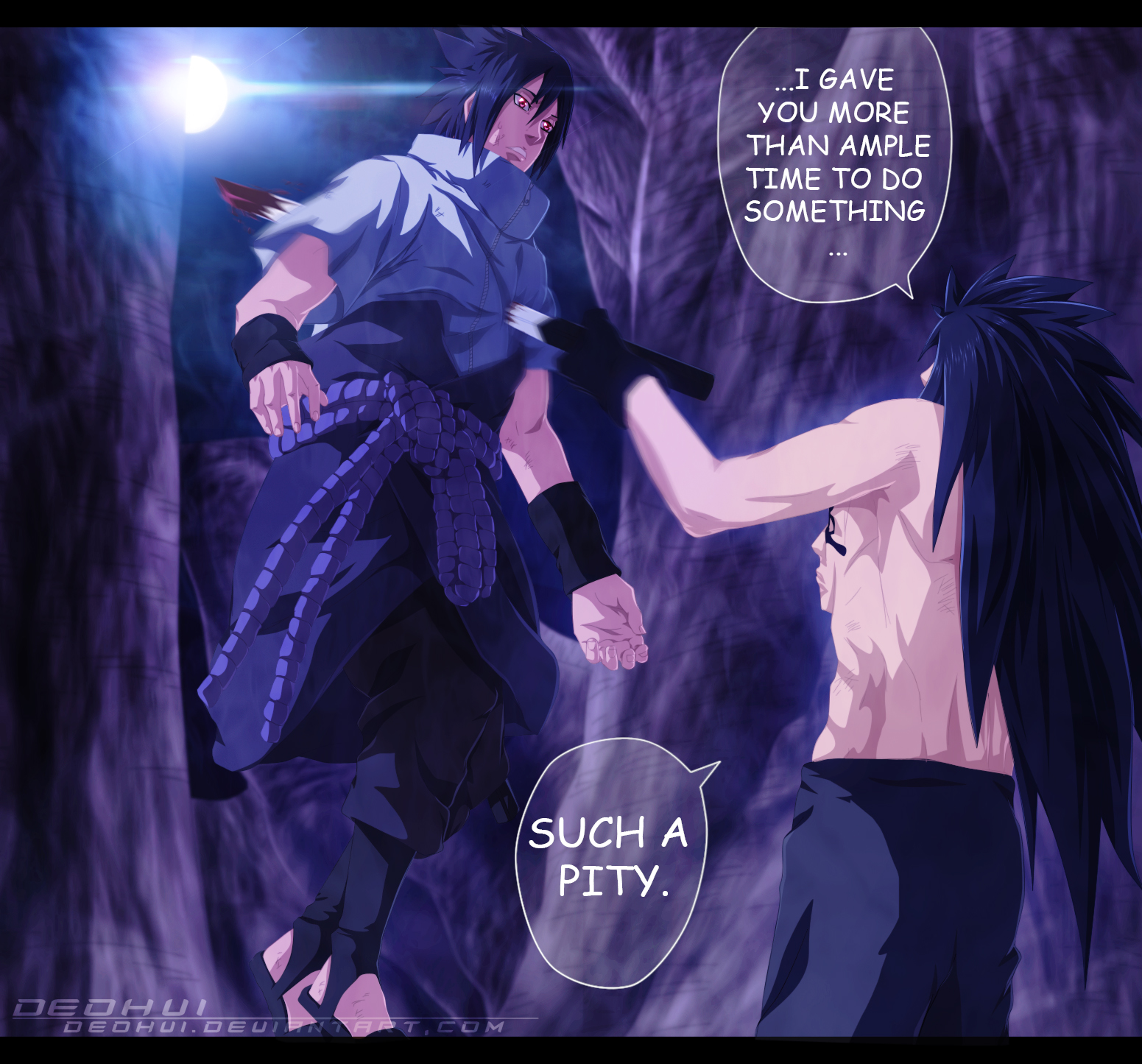 Naruto 661 - Sasuke vs Madara - coloring