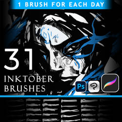 31 INKTOBER BRUSHES - 1 Brush for each day