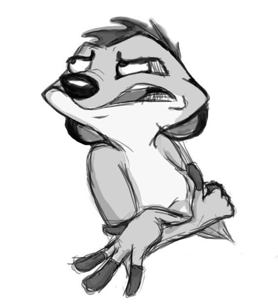 Timon -- Gesture Drawing by gooseberry007 on DeviantArt