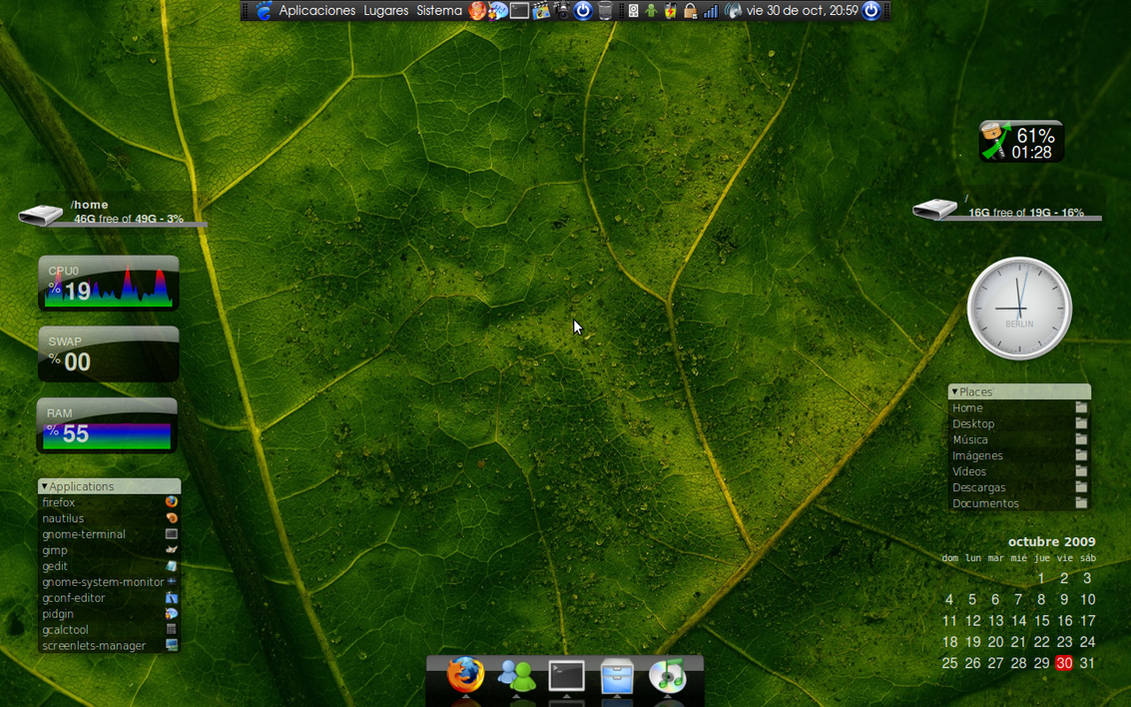 My Desktop - Linux MInt 7 by Skul3r on DeviantArt