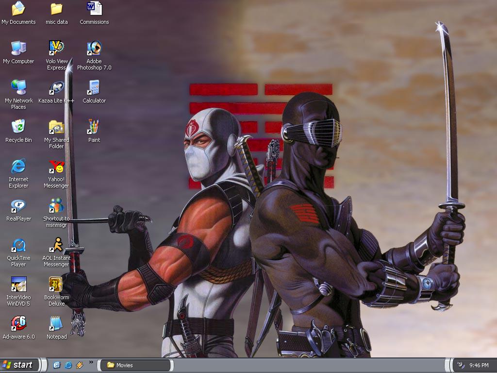 my GI Joe Ninja's background