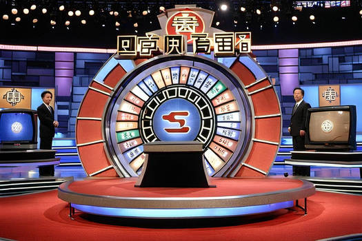 The set of the Chinese version of Wheel of Fortune