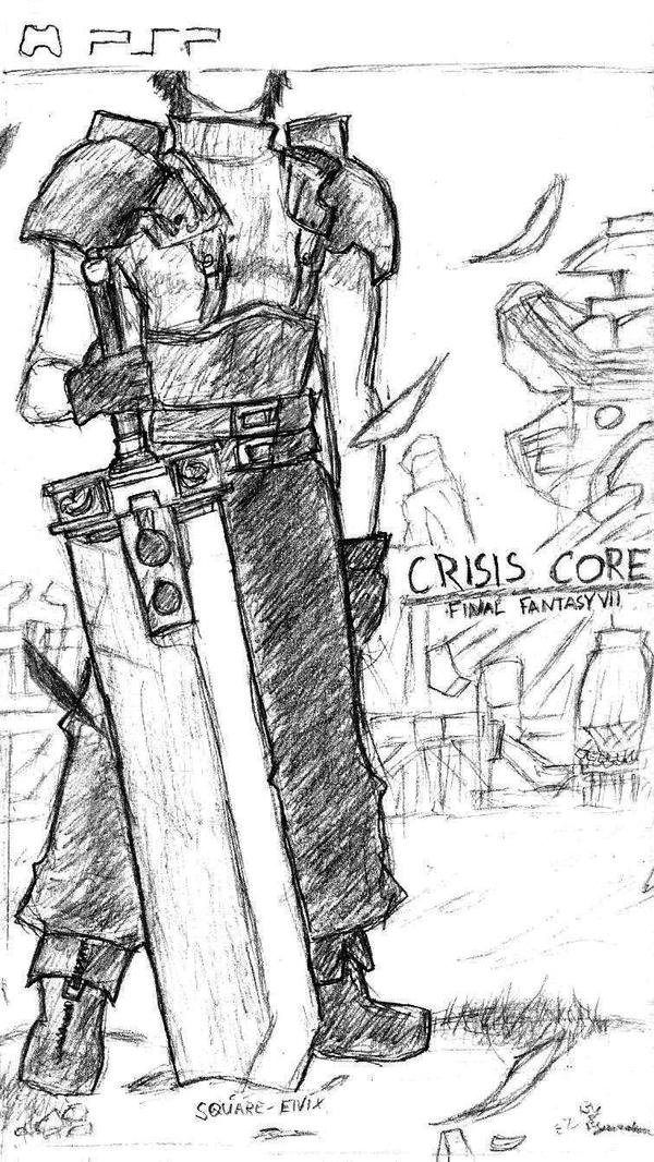 Zack Crisis Core box art