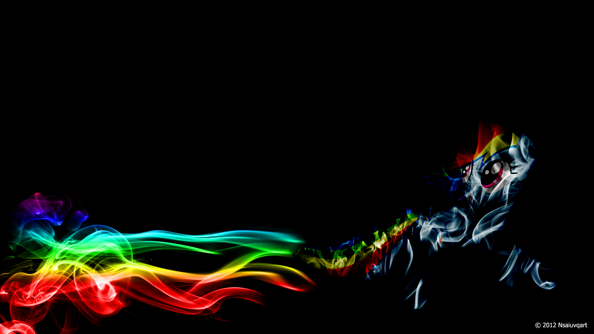 Rainbow Dash Light Wallpaper