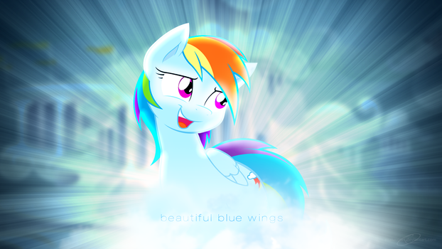 Rainbow Dash - Beautiful Blue Wings