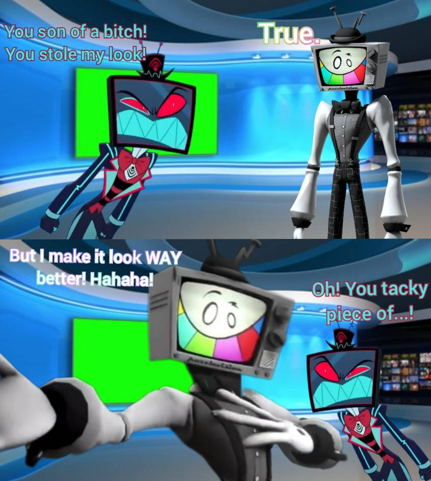 Vox Meets Mr Puzzles By Ironmew05 On DeviantArt Vox meets mr puzzles by ironmew05 on deviantart