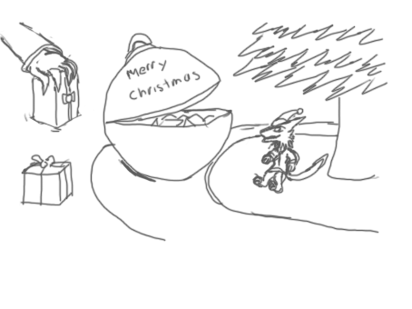 quickly draw sketch christmas