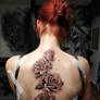 Backtattoo roses 