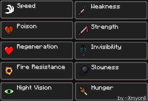 Minecraft Potions Effects By Xmyonli On Deviantart