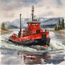  tug boat working the Fraser river 