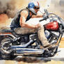 Easy Rider Watercolour