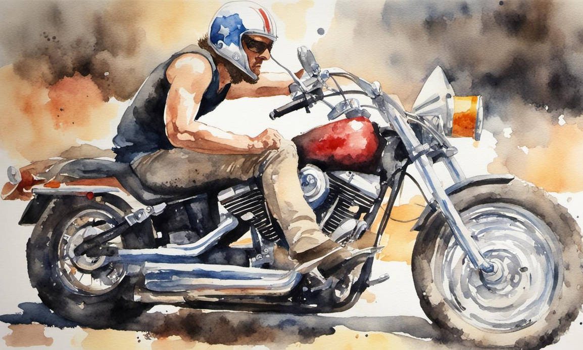 Easy Rider Watercolour by Jimohat on DeviantArt