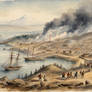 San Francisco Gold Rush 1849 Watercolour