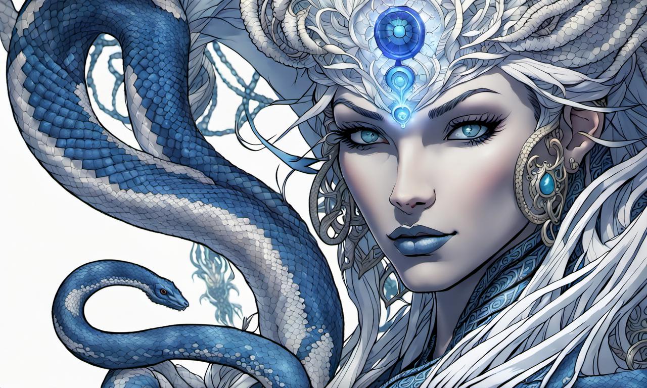 Female snake goddess 1 by conanxx on DeviantArt