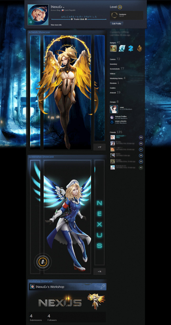 Animetic Steam Artwork - Mercy Overwatch Animated by Rondey84 on DeviantArt
