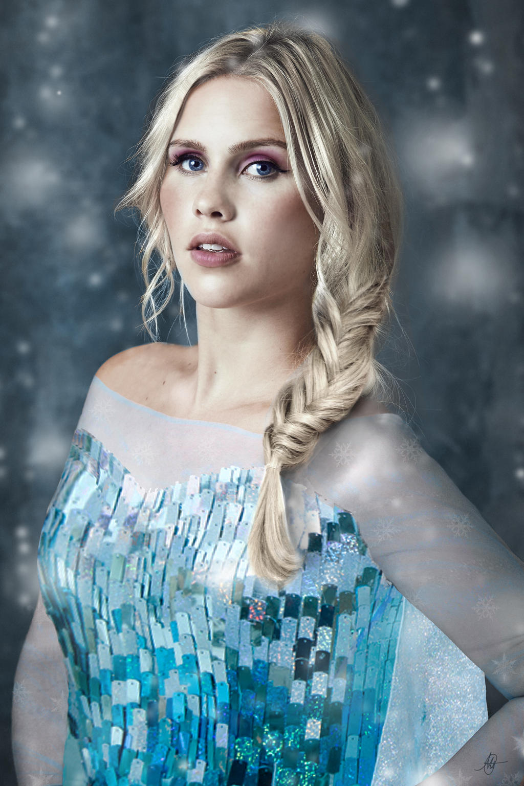Claire Holt as Elsa (Frozen) by Cadice on DeviantArt