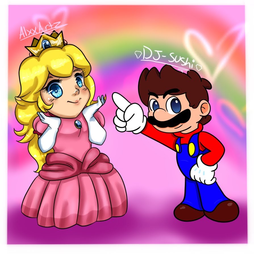 Mario and Peach Crossover by cristalaguamarina on DeviantArt