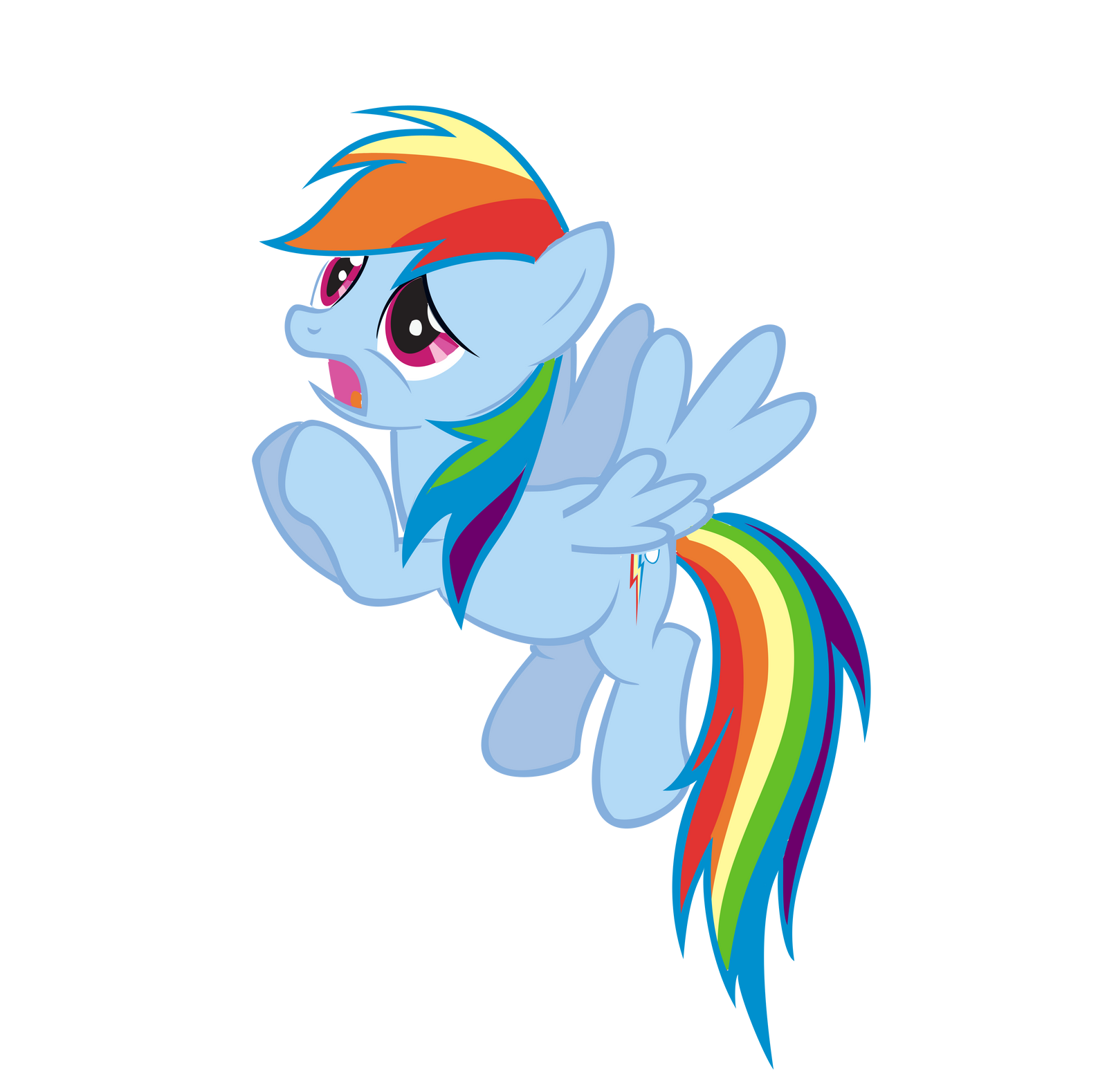 Begging Rainbow Dash Vector