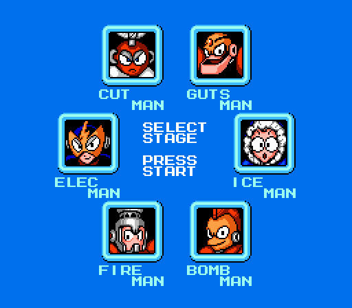 MegaMan 1 Stage Select by Puukster on DeviantArt