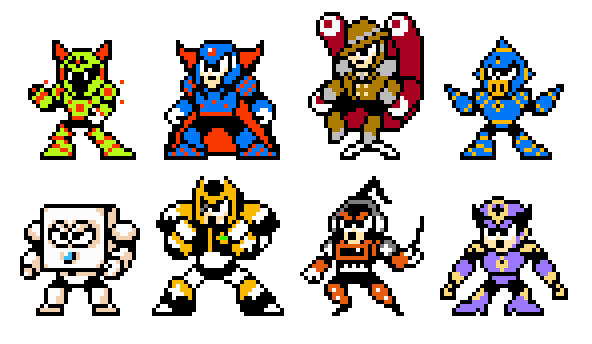 ROBOT MASTER SPRITES of MMSS