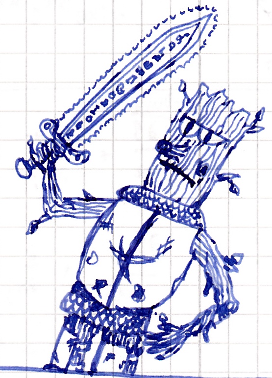 Scribble - Wooden Rune Knight