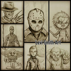 sketch collection: horror characters