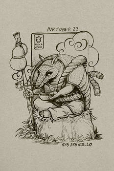 INKTOBER 2022 #15 armadillo