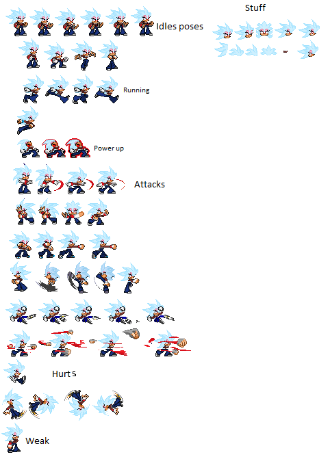 Lighting raven Sprite sheet updates