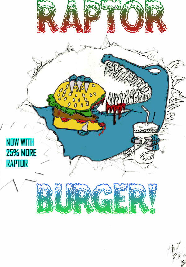 Raptor Burger by AndrewBrassingtonFTW on DeviantArt