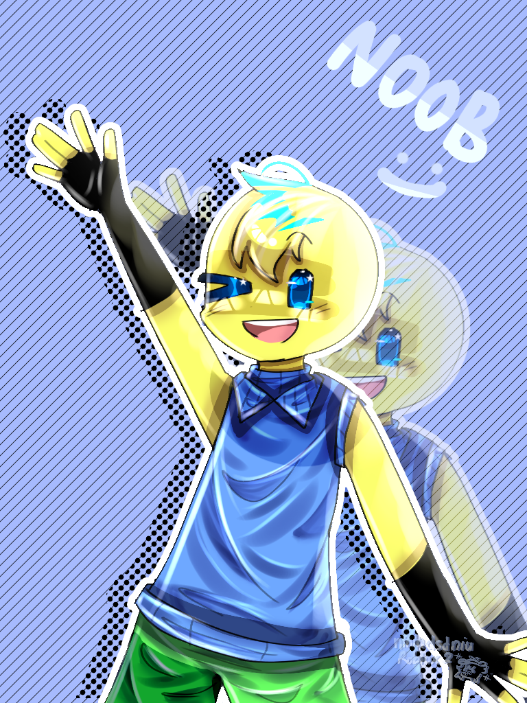 roblox noob by aceyx2019 on DeviantArt