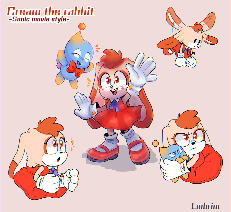 Cream The Rabbit Back Cream the Rabbit movie style by Embrim on DeviantArt