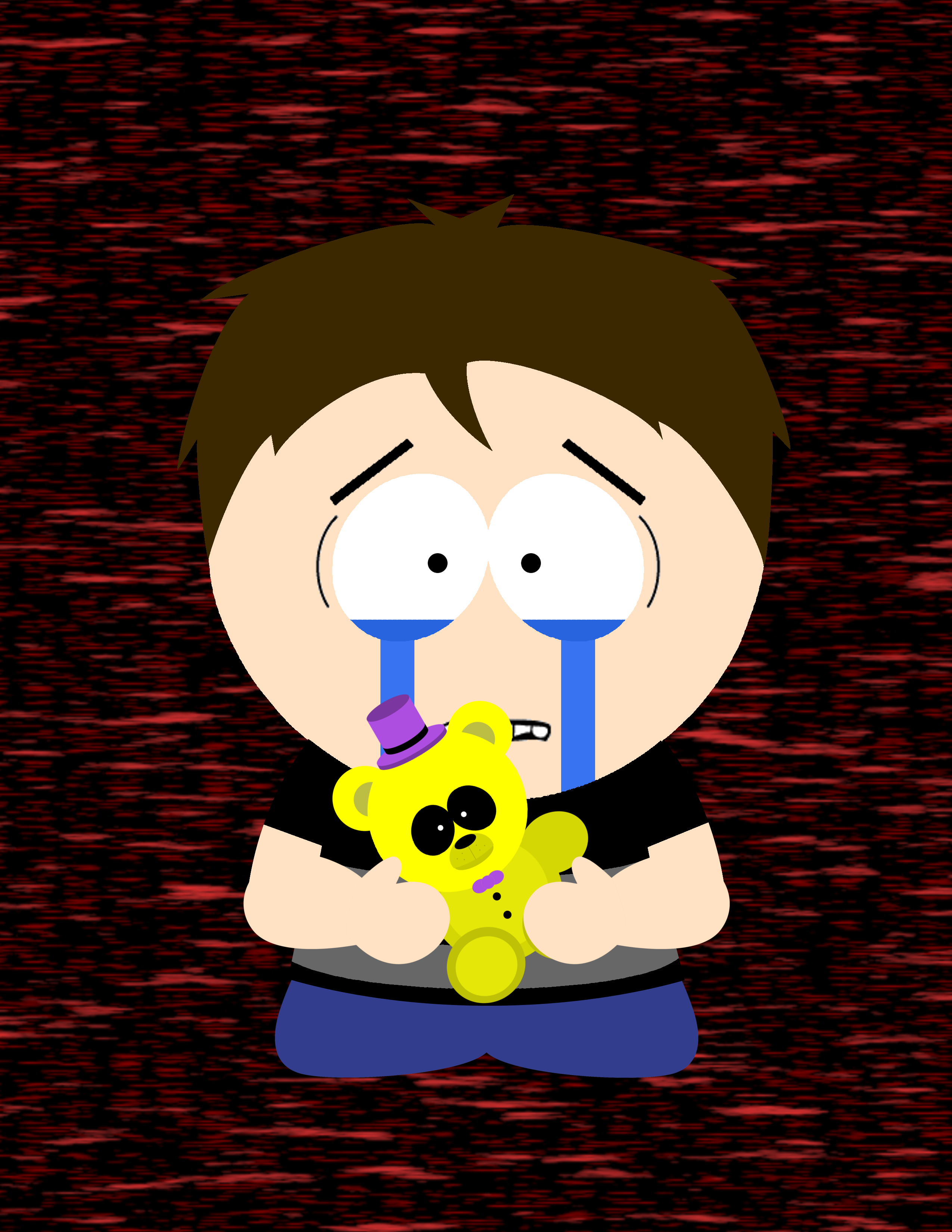 Crying child from five nights at freddy s 4 pixel art