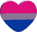 Bisexual Heart Flag