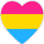 Pansexual Heart Flag