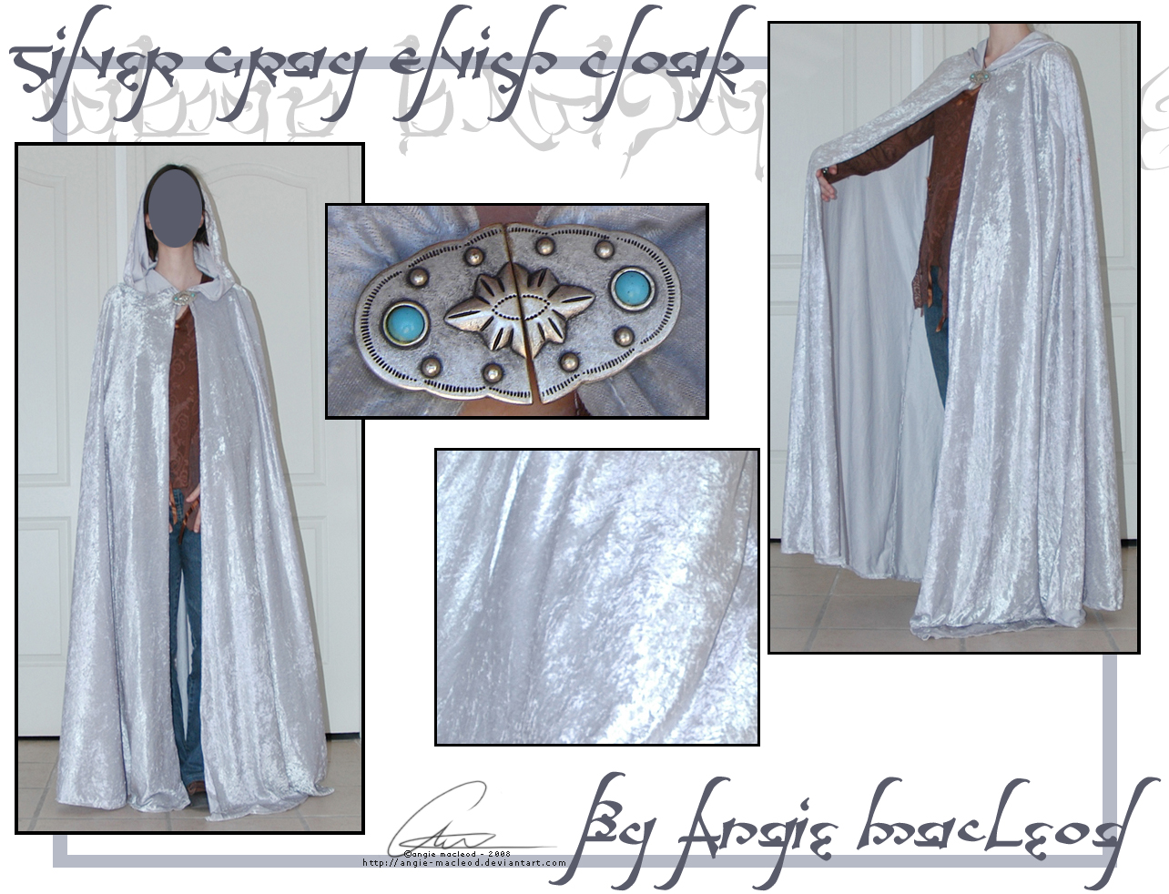 Silver Gray Elvish Cloak