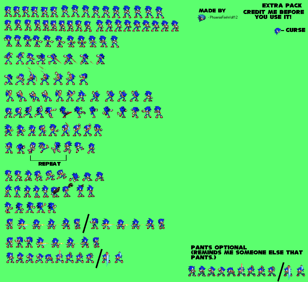 Custom Sonic FNF Spritesheet by Kurageraku on DeviantArt