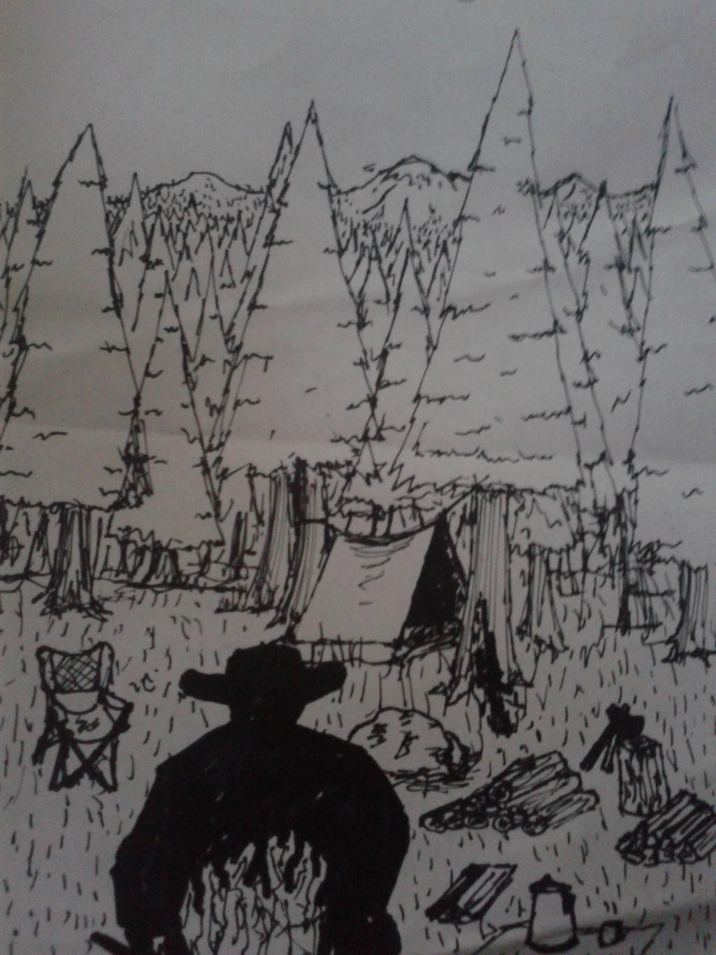 Sketch: Camping