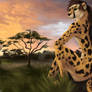 Serengeti Sunset by Damalynn