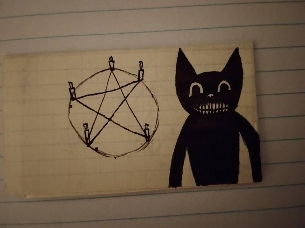 Demonic Ritual Cat Scratch Cartoon Cat Ritual by PaganMln on DeviantArt