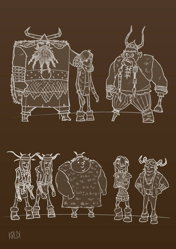How to Train Your Dragon - characters set by KRUK50 on DeviantArt