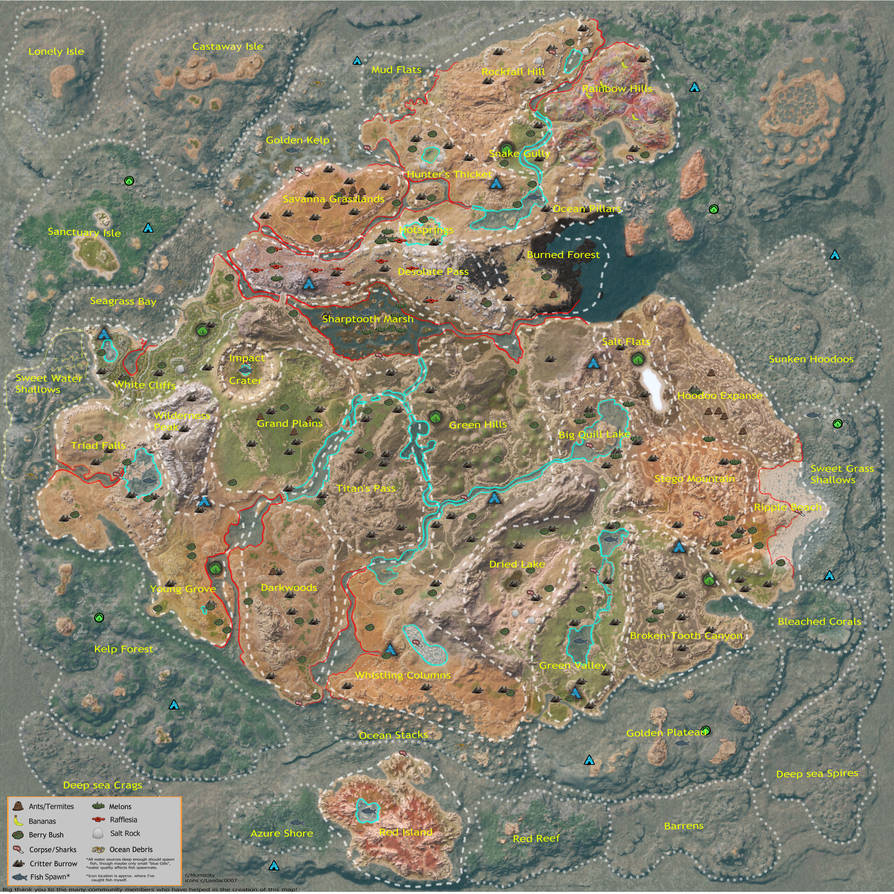 Gondwa Water + Food Source Map by Murrocity on DeviantArt