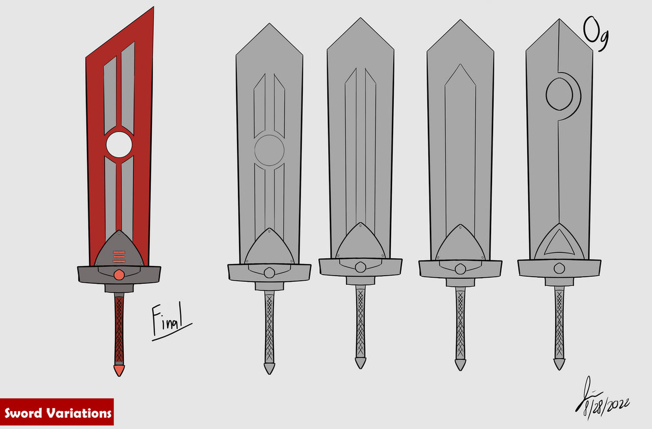 Greatsword Rangers Deviantart Amber's revamped greatsword design by ImEduard on DeviantArt