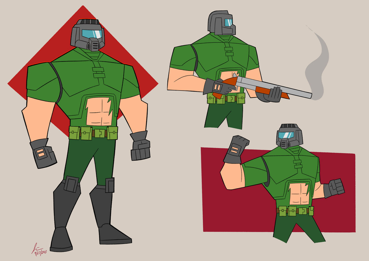 Doom guy (Doom Fanart) by ImEduard on DeviantArt