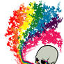 Rainbow Skull