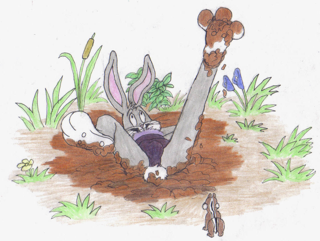 muddy Bugs Bunny