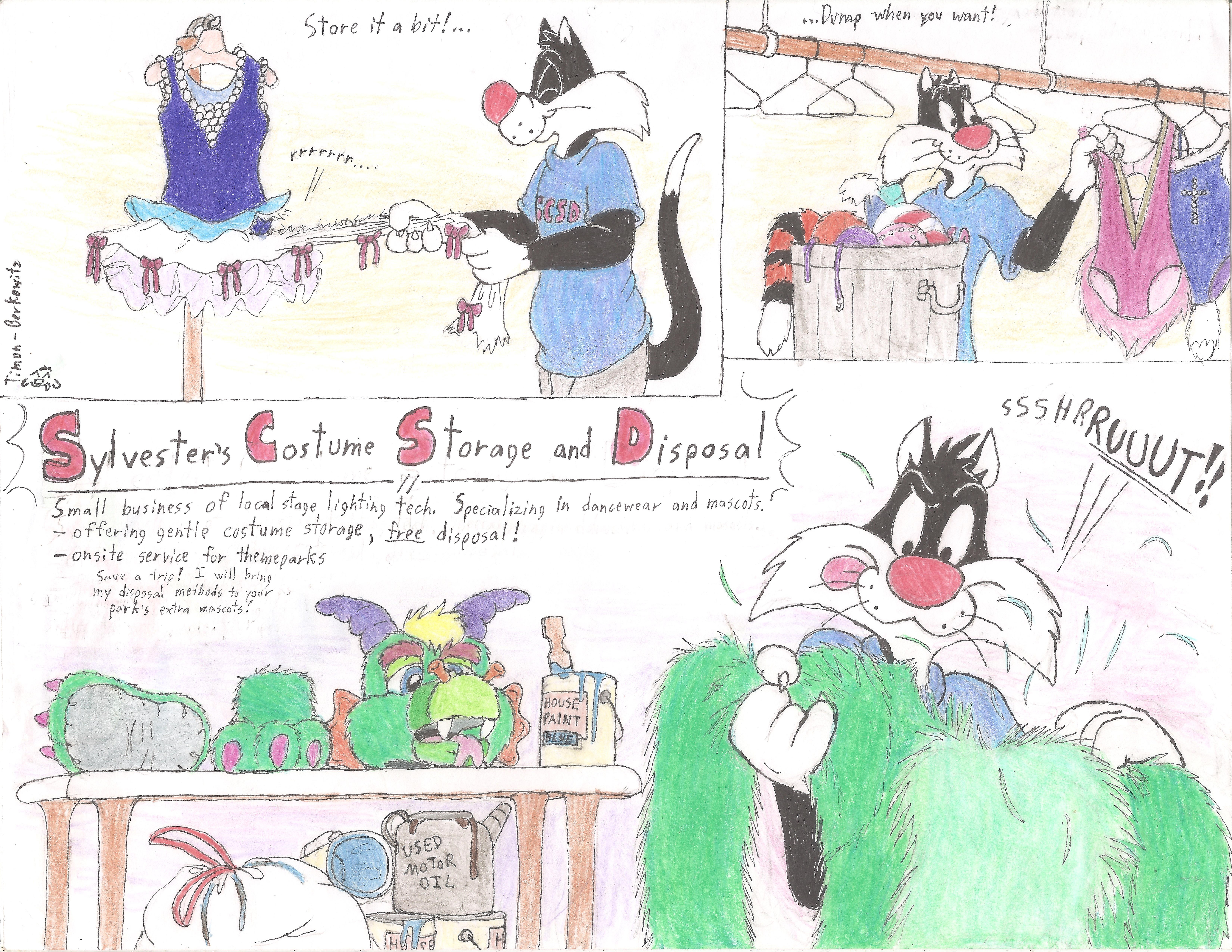 Sylvester's Costume Storage and Disposal