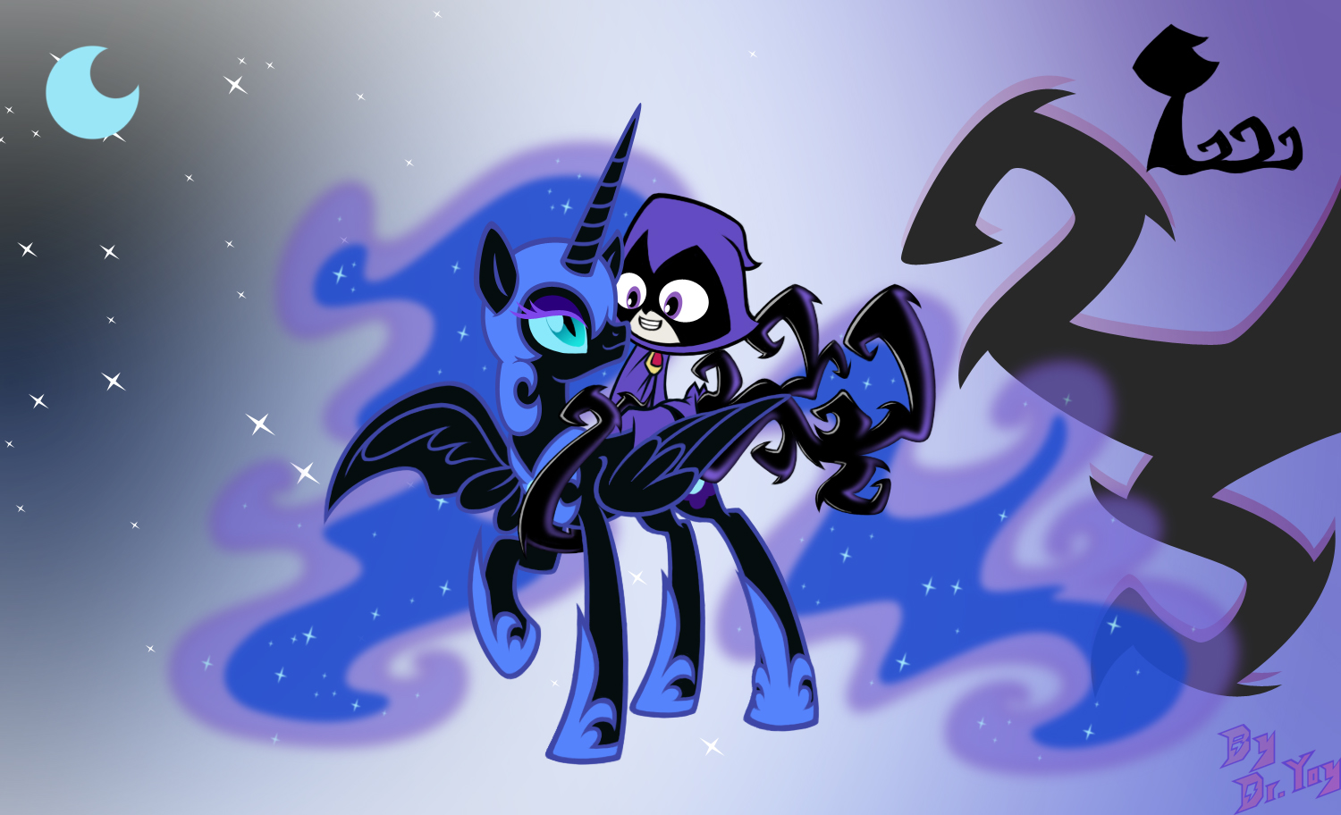 Nightmaremoon and Raven