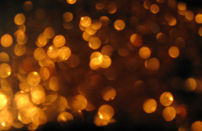 golden bokeh